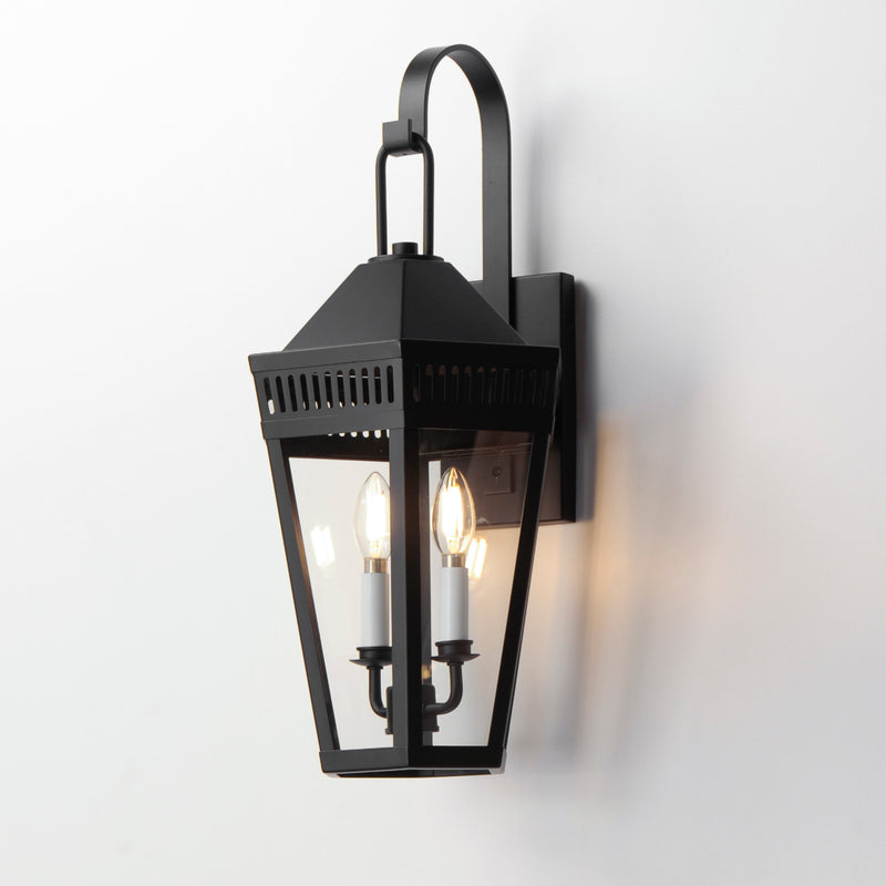 Maxim 30594CLBK Oxford Outdoor 2 Light Wall Sconce | Black