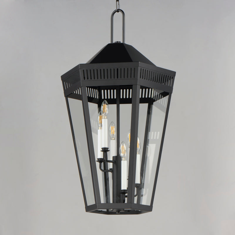 Maxim 30598CLBK Oxford Outdoor 6 Light Pendant | Black