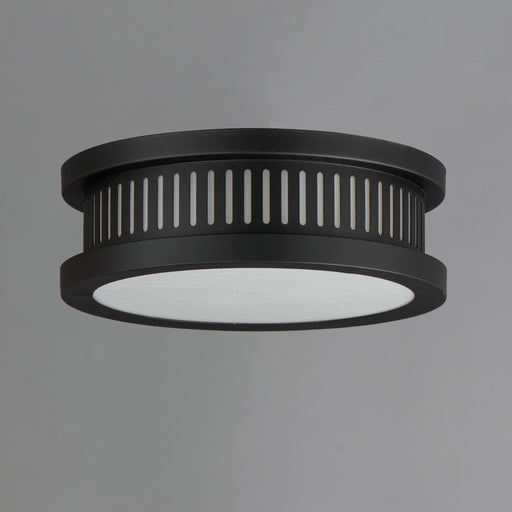 Maxim 30599WTBK Oxford Outdoor 3 Light Flush Mount | Black