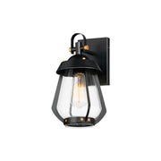 Maxim 30620CDBKAB Mariner Small Outdoor Sconce | Black / Antique Brass