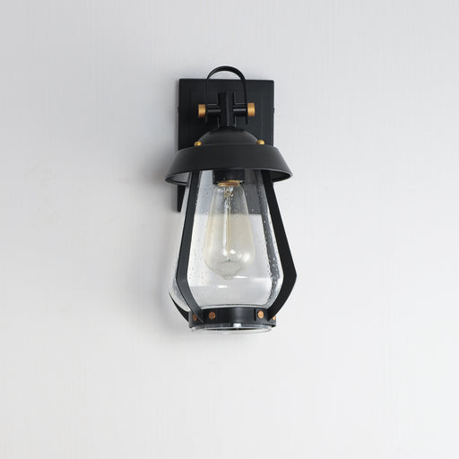 Maxim 30620CDBKAB Mariner Small Outdoor Sconce | Black / Antique Brass
