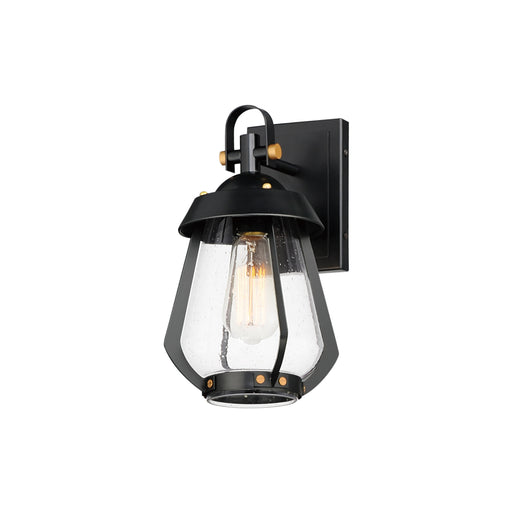 Maxim 30620CDBKAB Mariner Small Outdoor Sconce | Black / Antique Brass