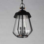 Maxim 30623CDBKAB Mariner Large 2 Light Outdoor Pendant | Black / Antique Brass