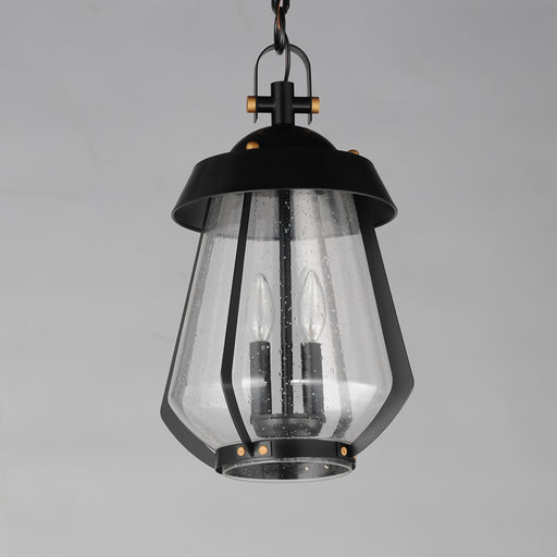 Maxim 30623CDBKAB Mariner Large 2 Light Outdoor Pendant | Black / Antique Brass