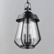 Maxim 30623CDBKAB Mariner Large 2 Light Outdoor Pendant | Black / Antique Brass