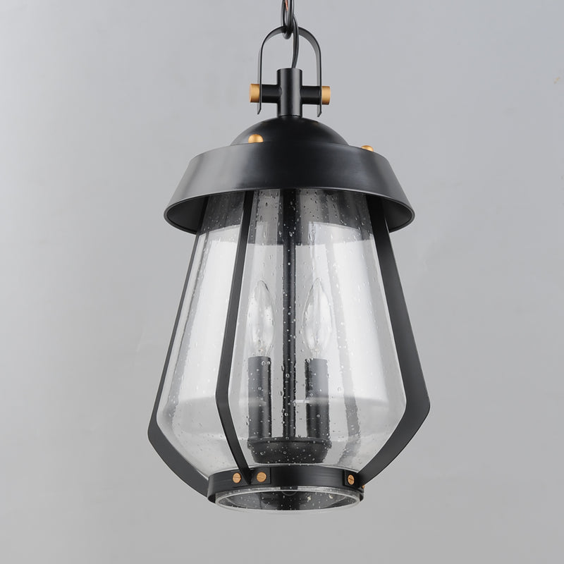 Maxim 30623CDBKAB Mariner Large 2 Light Outdoor Pendant | Black / Antique Brass