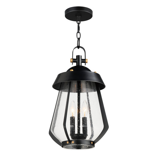 Maxim 30623CDBKAB Mariner Large 2 Light Outdoor Pendant | Black / Antique Brass