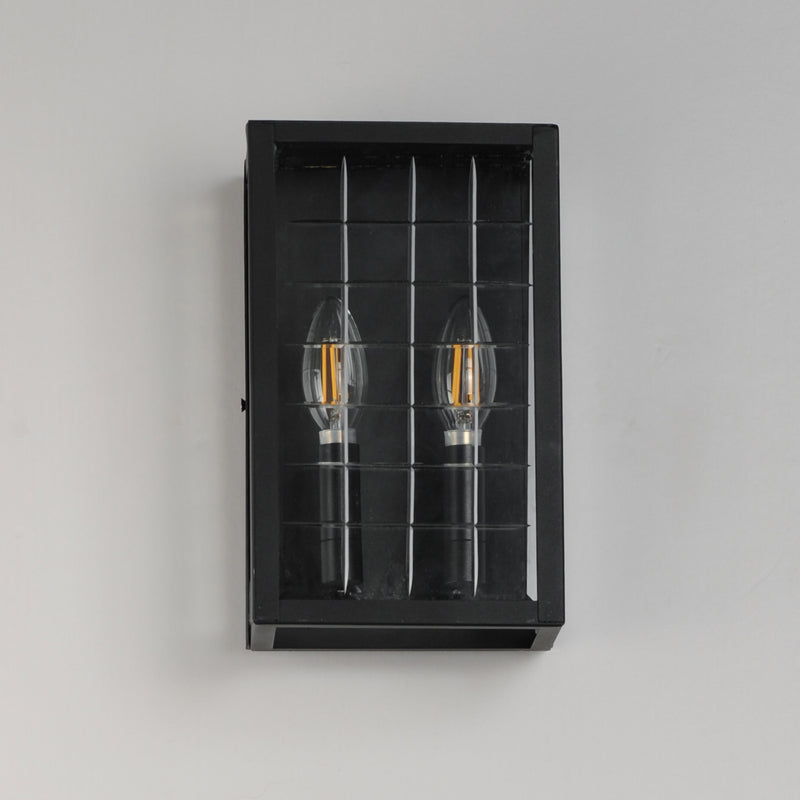 Maxim 30691CLBK Magnus 2 Light Pocket Sconce | Black