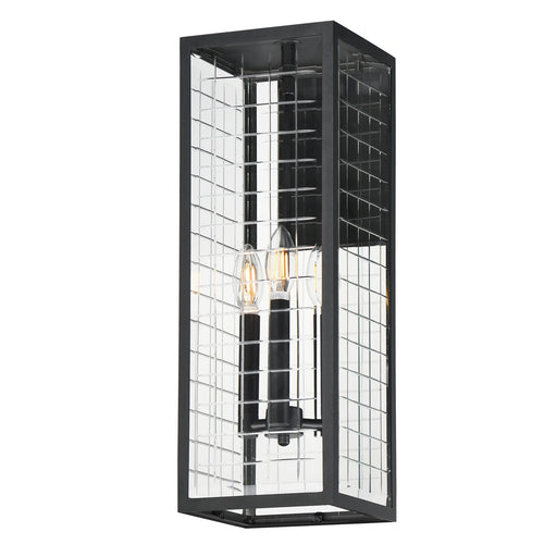 Maxim 30694CLBK Magnus 3 Light Outdoor Wall Sconce | Black