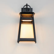 Maxim 30744BK Pagoda Medium LED Outdoor Sconce | Black