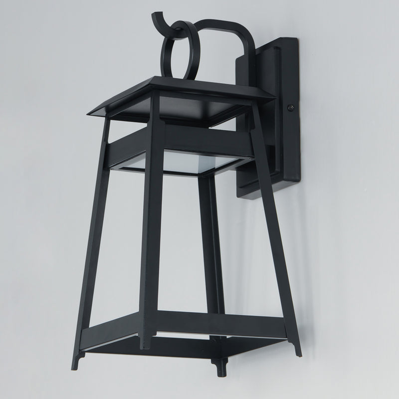 Maxim 30744BK Pagoda Medium LED Outdoor Sconce | Black