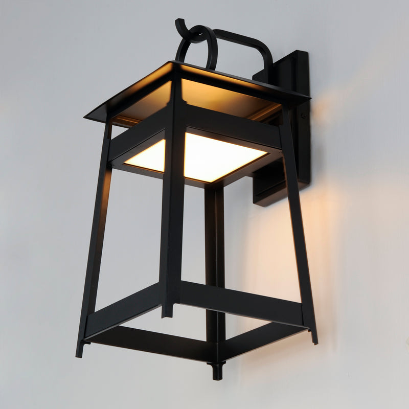 Maxim 30746BK Pagoda Large LED Outdoor Sconce | Black