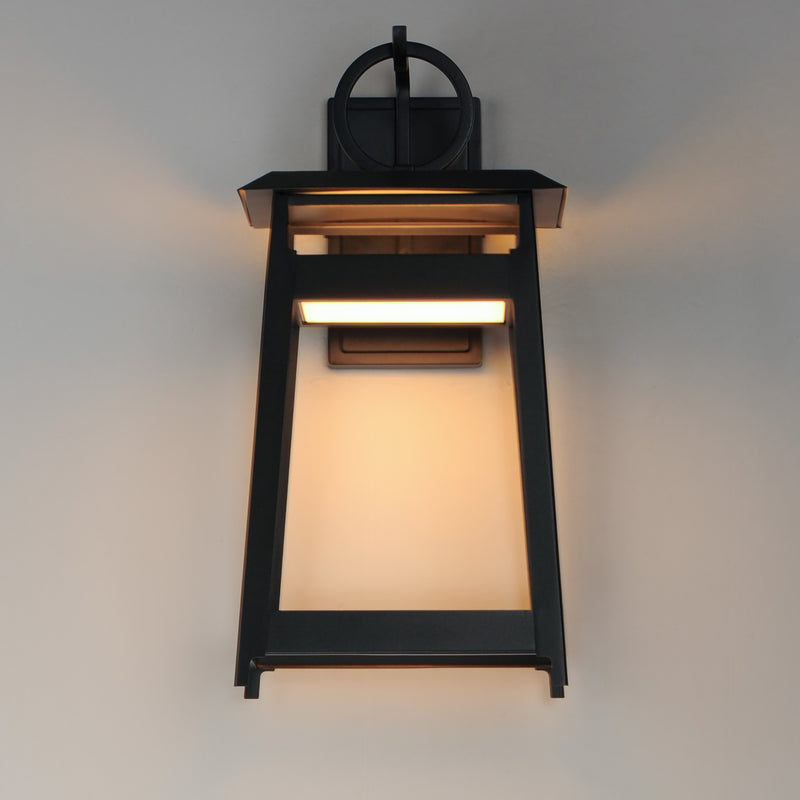 Maxim 30746BK Pagoda Large LED Outdoor Sconce | Black