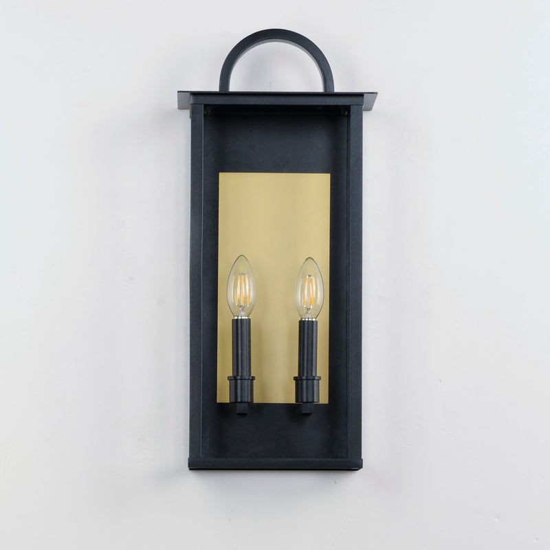 Maxim 30754CLBK Manchester 2 Light Medium Outdoor Wall Sconce | Black
