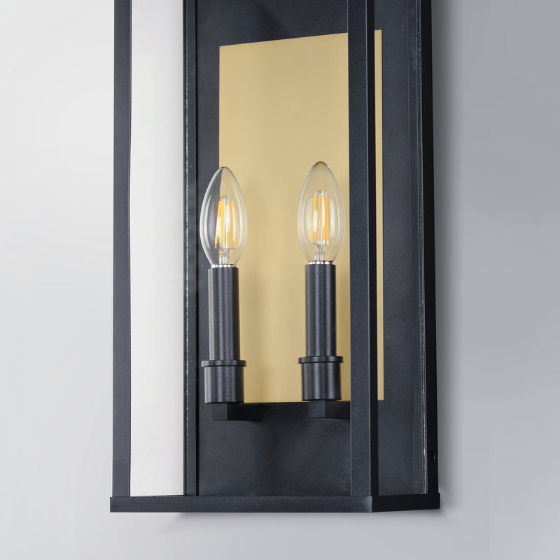 Maxim 30754CLBK Manchester 2 Light Medium Outdoor Wall Sconce | Black