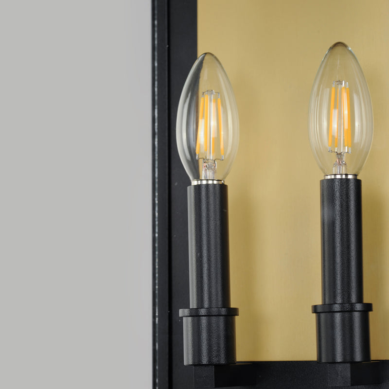 Maxim 30754CLBK Manchester 2 Light Medium Outdoor Wall Sconce | Black