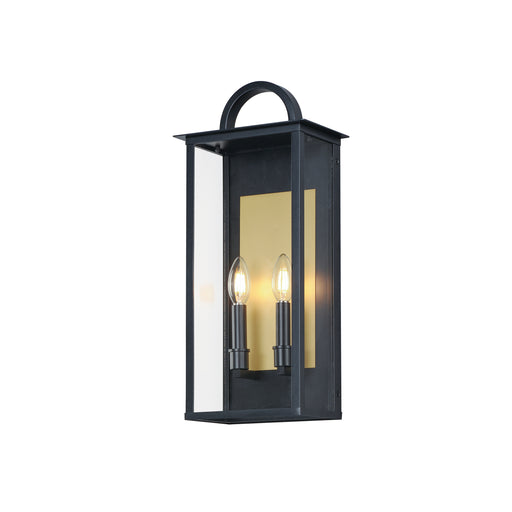 Maxim 30754CLBK Manchester 2 Light Medium Outdoor Wall Sconce | Black