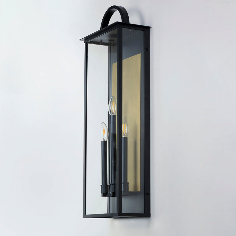 Maxim 30758CLBK Manchester 3 Light X Large Outdoor Wall Sconce | Black