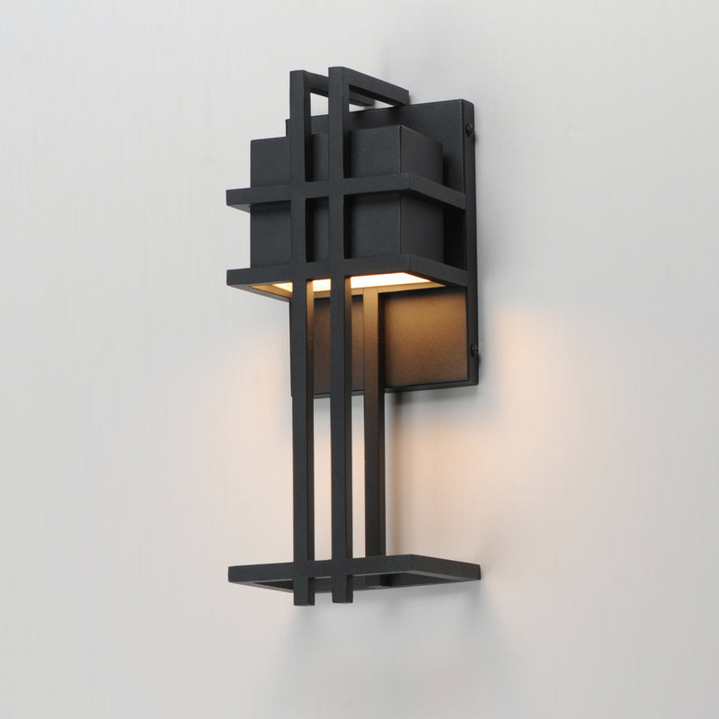 Maxim 30772BK Prairie 13" LED Outdoor Wall Sconce | Black