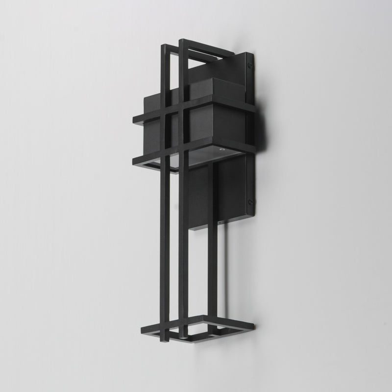 Maxim 30774BK Prairie 17" LED Outdoor Wall Sconce | Black