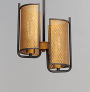 Maxim 31219OIAB Caspian 2 Light Pendant | Oil Rubbed Bronze / Antique Brass