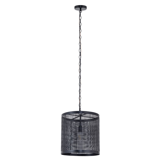 Maxim 31222BK Hatcher 15" Single Pendant | Black