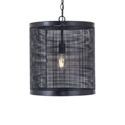 Maxim 31222BK Hatcher 15" Single Pendant | Black
