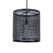 Maxim 31222BK Hatcher 15" Single Pendant | Black