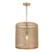 Maxim 31222GLD Hatcher 15" Single Pendant | Gold