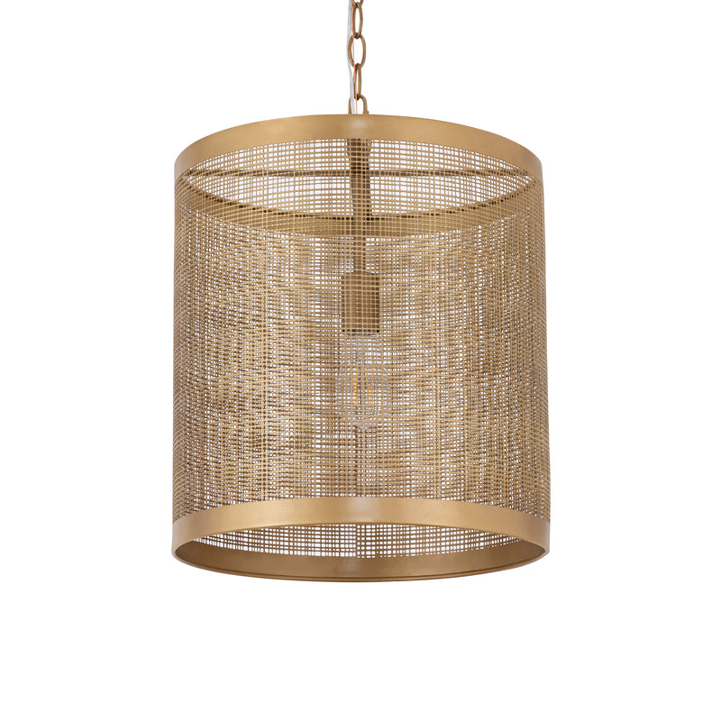 Maxim 31222GLD Hatcher 15" Single Pendant | Gold