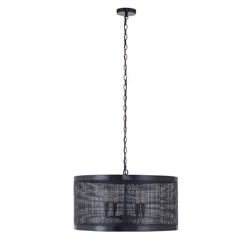 Maxim 31224BK Hatcher 24" 4 Light Pendant | Black