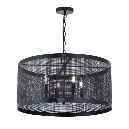 Maxim 31224BK Hatcher 24" 4 Light Pendant | Black