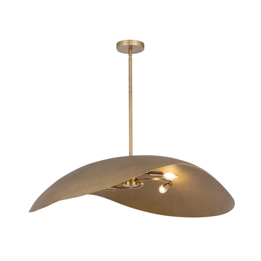 Maxim 31263NG Denarii 36" Iron Pendant | Natural Gold