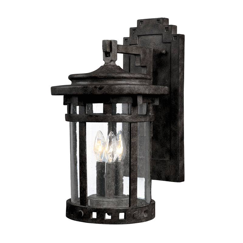 Maxim 3135CDSE Santa Barbara Cast 3 Light Outdoor Wall Lantern | Sienna
