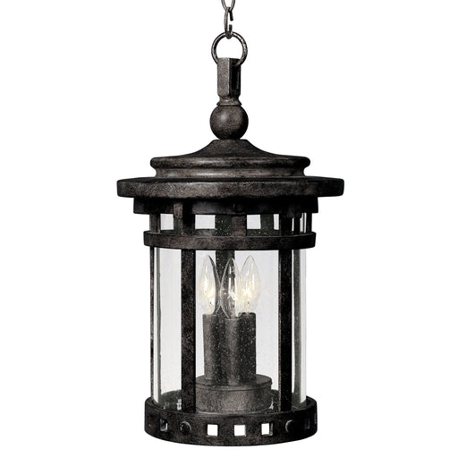 Maxim 3138CDSE Santa Barbara Cast 3 Light Outdoor Hanging Lantern | Sienna