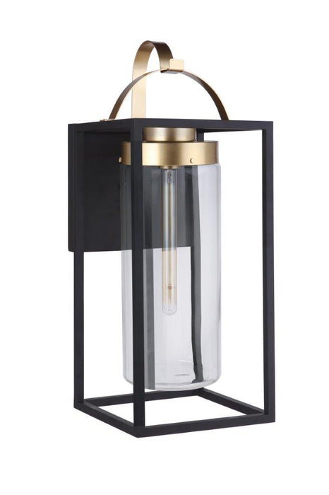 Craftmade ZA4834-MNSB Neo 1 Light Extra Large Outdoor Wall Lantern -Midnight/Satin Brass