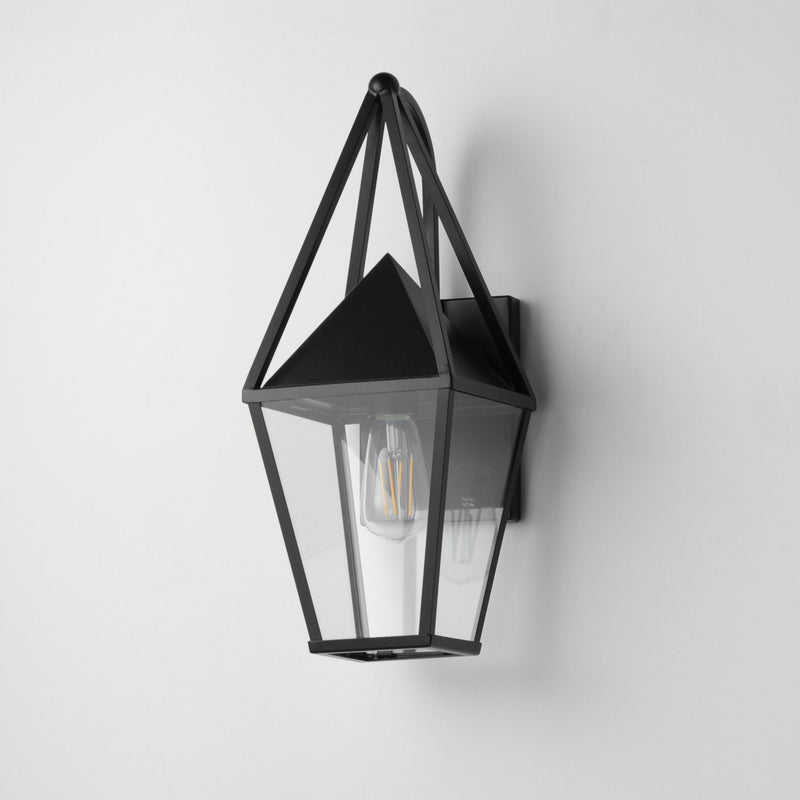Maxim 3162CLBK Bavaria 1 Light Small Outdoor Wall Sconce | Black