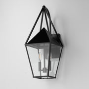 Maxim 3166CLBK Bavaria Large 2 Light Outdoor Wall Sconce | Black