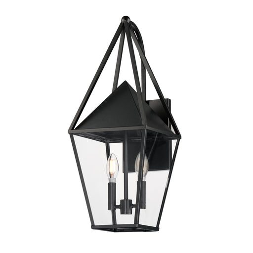 Maxim 3166CLBK Bavaria Large 2 Light Outdoor Wall Sconce | Black