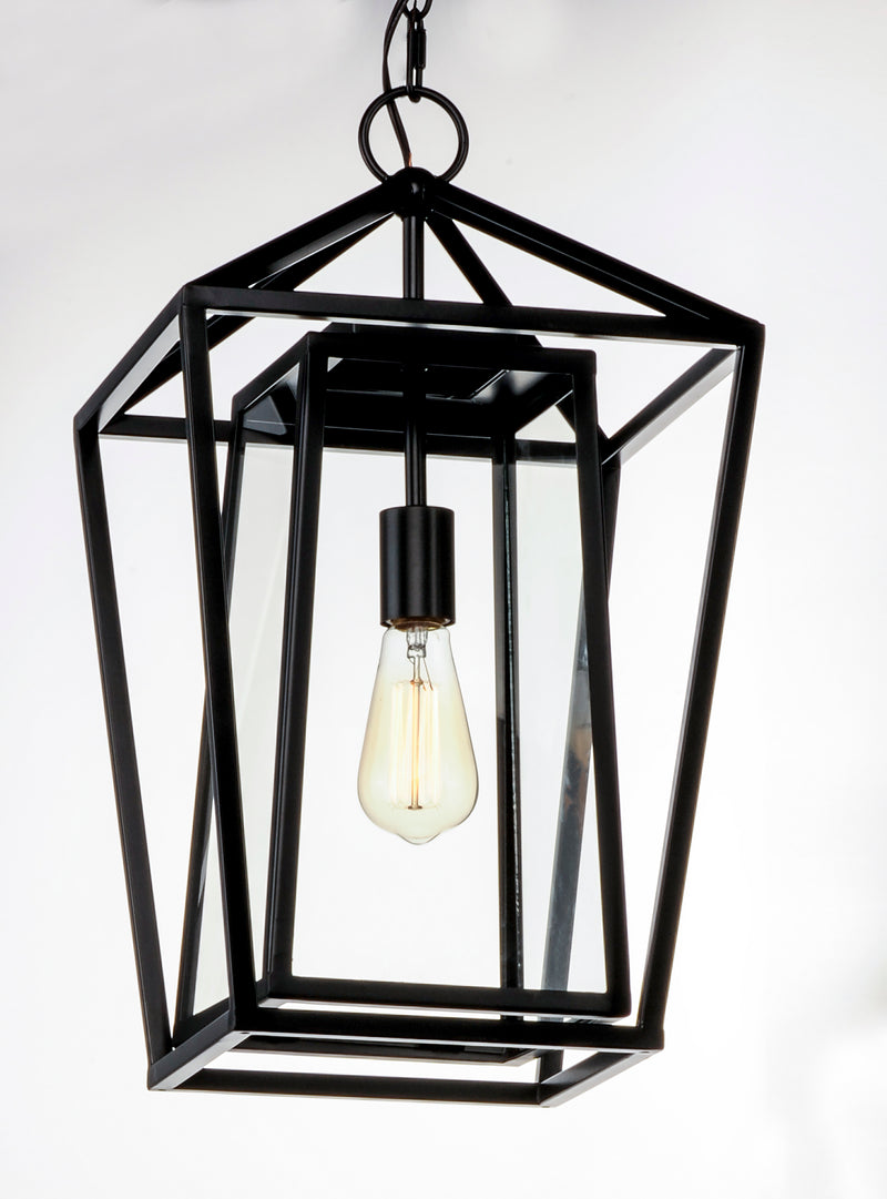 Maxim 3178CLBK Artisan 1 Light Outdoor Pendant | Black