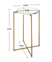 Uttermost Star-crossed Glass Accent Table - ALCOVE LIGHTING