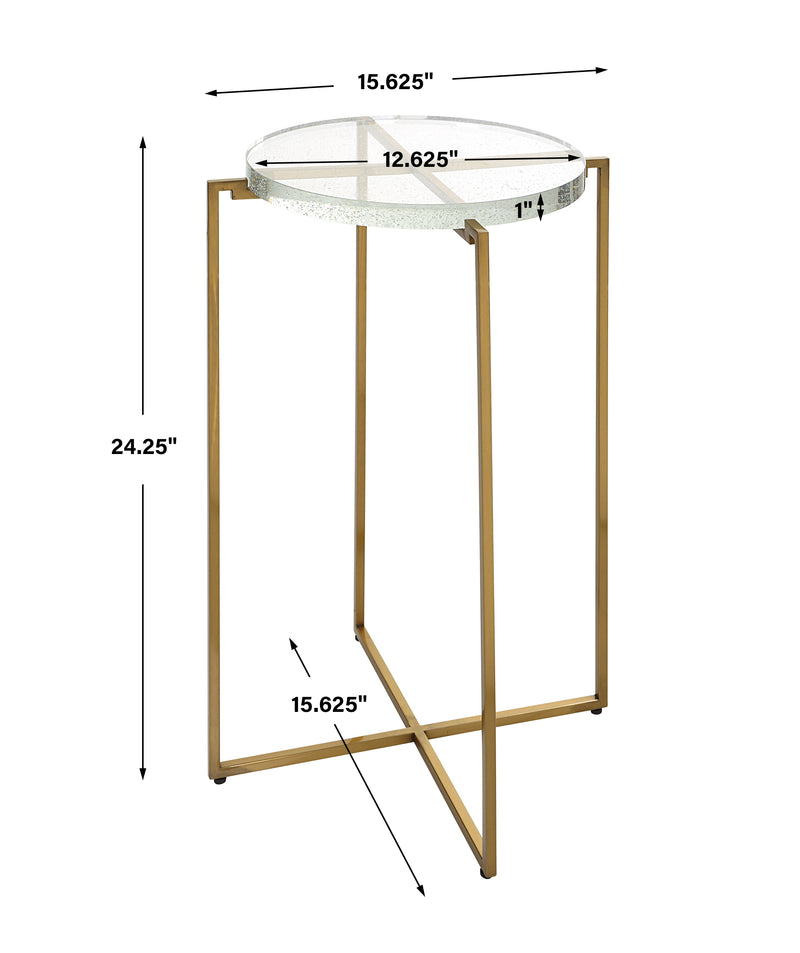 Uttermost Star-crossed Glass Accent Table - ALCOVE LIGHTING