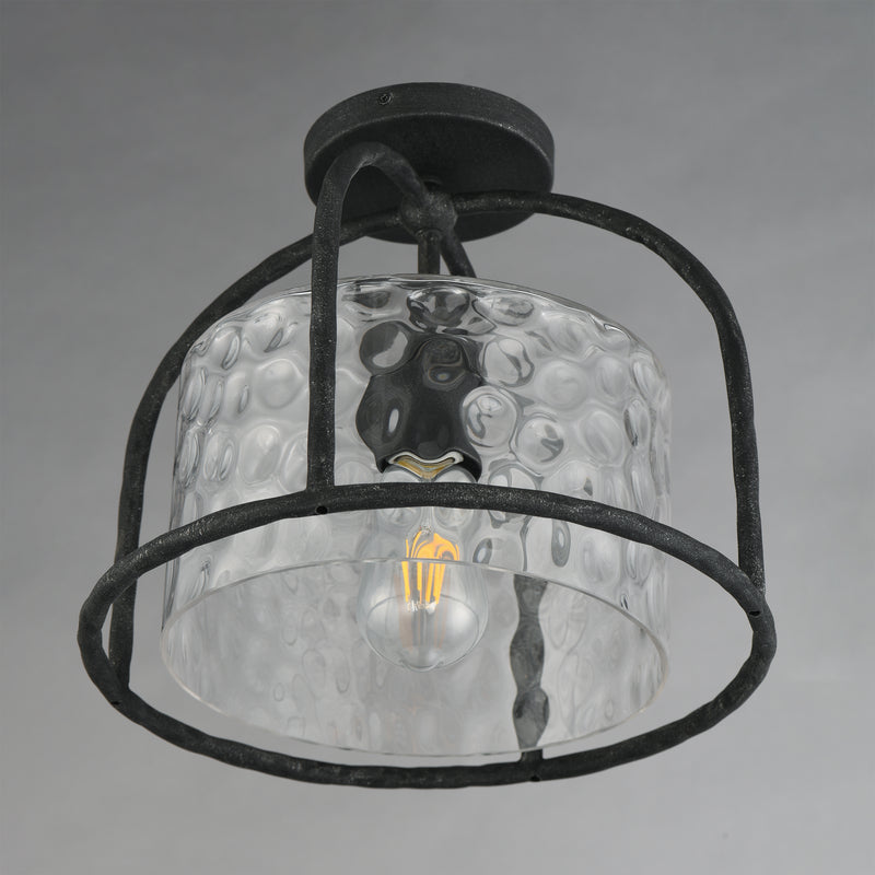 Maxim 31841WGBS Del Mar 1 Light Semi Flush Pendant | Blacksmith