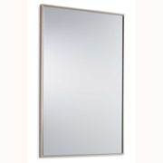 Vectra Warm Silver Mirror | Modern Rectangle Frame Bathroom Vanity Mirror Mounted Vertical or Horizontal (20 in. W x 30 in. H x 1 in. D)