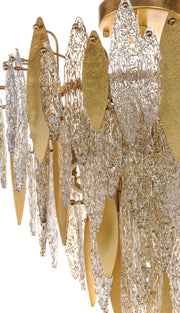 Maxim 32320CLCMPGL Majestic 10 Light Flush Mount | Gold Leaf