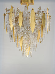 Maxim 32320CLCMPGL Majestic 10 Light Flush Mount | Gold Leaf