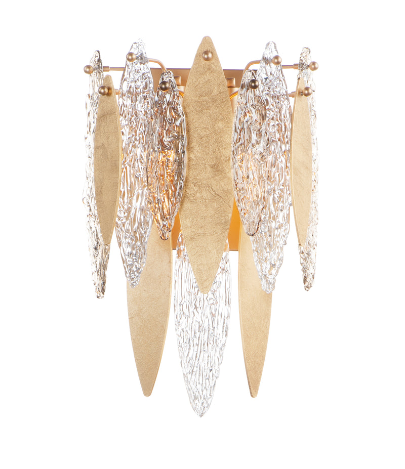 Maxim 32322CLCMPGL Majestic 3 Light Wall Sconce | Gold Leaf