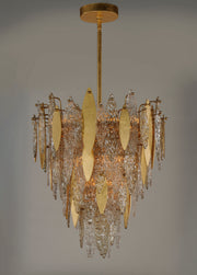 Maxim 32325CLCMPGL Majestic 12 Light Chandelier | Gold Leaf