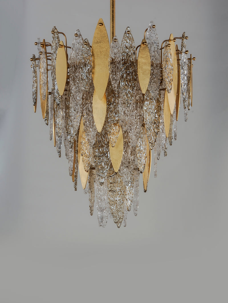 Maxim 32325CLCMPGL Majestic 12 Light Chandelier | Gold Leaf