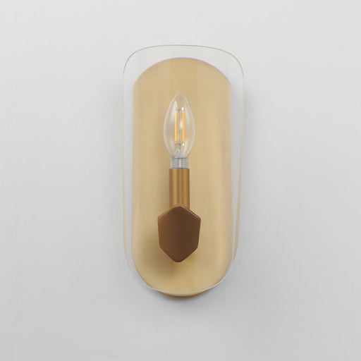 Maxim 32351CLNAB Armory 1 Light Wall Sconce | Natural Aged Brass